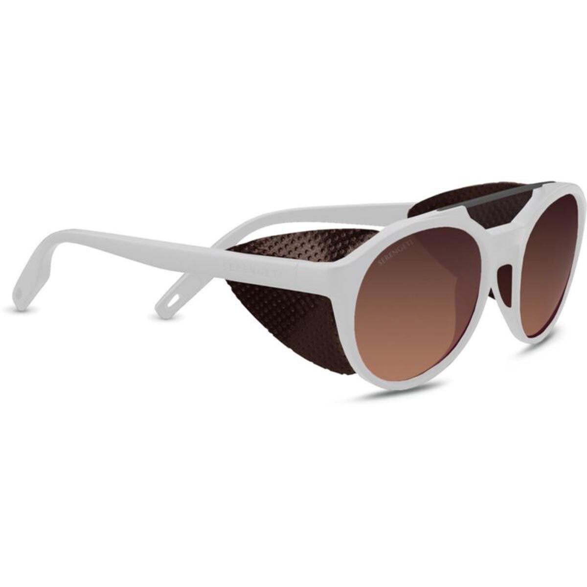 LEANDRO GLACIER, Matte White with Matte Dark Gunmetal Metal Insert-Mineral Polarized Drivers Gradient Cat 2 to 3, hi-res image number null